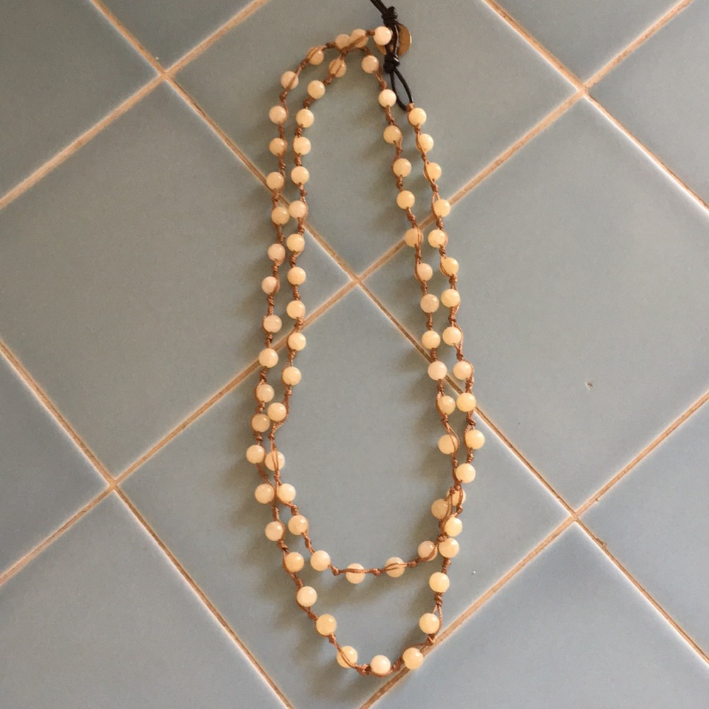 Real Stone Beads Necklace